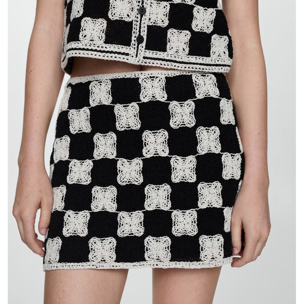 Mango Woven Mini Skirt - L - Picture 4 of 4